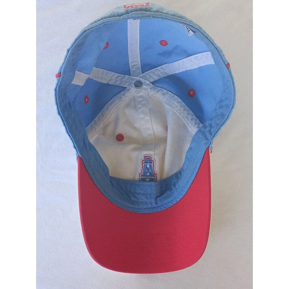 90s Houston Oilers Hat Fitted Reebok NFL Vintage Gridiron Classic Sz XL Cambell